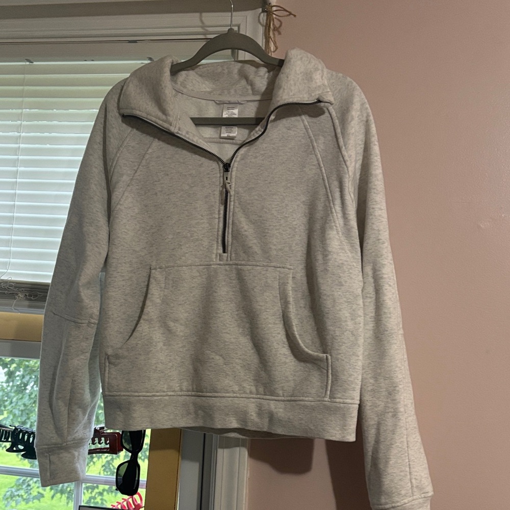 Jockey Light Gray Quarter-Zip Pullover Jacket